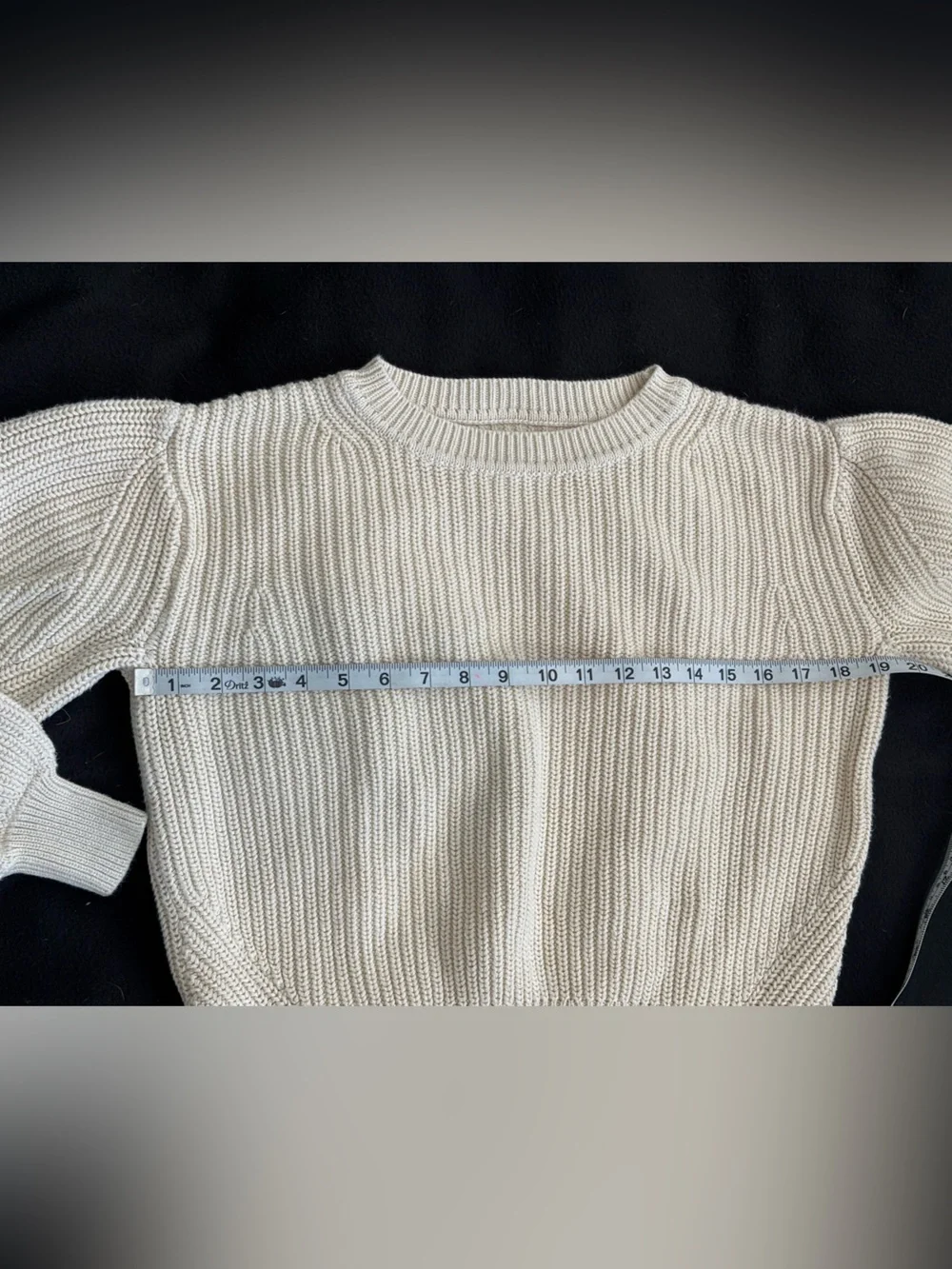 GAP cream chunky knit crewneck pullover sweater sz XS | preppy cottagecore layer